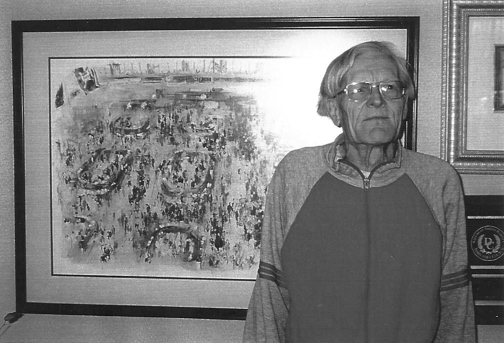 Black and white photograph of Gordon Elwood